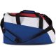 KI0607 poliészter sporttáska zsebekkel és vállpánttal Kimood, Reflex Blue/White/French Red-U