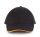 KP011 hat paneles Baseball sapka K-UP, Black/Yellow/Red-U