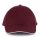 KP011 hat paneles Baseball sapka K-UP, Burgundy/White-U