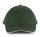 KP011 hat paneles Baseball sapka K-UP, Forest Green/Beige-U