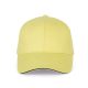 KP011 hat paneles Baseball sapka K-UP, Lemon Yellow/Dark Grey-U