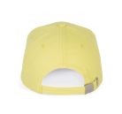 KP011 hat paneles Baseball sapka K-UP, Lemon Yellow/Dark Grey-U