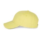 KP011 hat paneles Baseball sapka K-UP, Lemon Yellow/Dark Grey-U