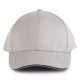 KP011 hat paneles Baseball sapka K-UP, Light Grey/Dark Grey-U