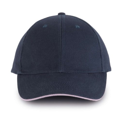 KP011 hat paneles Baseball sapka K-UP, Navy/Pink-U