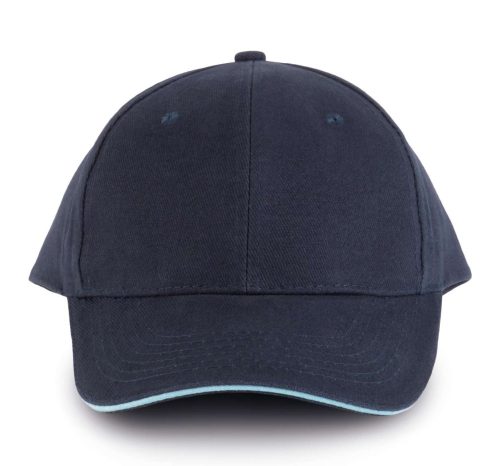 KP011 hat paneles Baseball sapka K-UP, Navy/Sky Blue-U