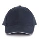 KP011 hat paneles Baseball sapka K-UP, Navy/White-U