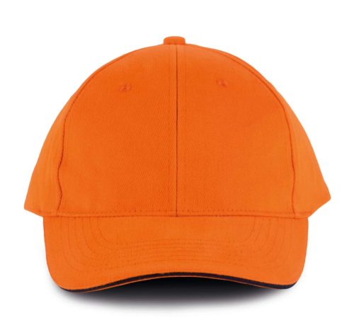 KP011 hat paneles Baseball sapka K-UP, Orange/Navy-U