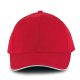 KP011 hat paneles Baseball sapka K-UP, Red/White/Green-U