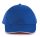 KP011 hat paneles Baseball sapka K-UP, Royal Blue/White/Red-U