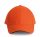 KP011 hat paneles Baseball sapka K-UP, Spicy Orange/Dark Grey-U