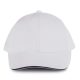 KP011 hat paneles Baseball sapka K-UP, White/Navy-U