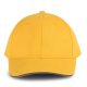 KP011 hat paneles Baseball sapka K-UP, Yellow/Slate Grey-U