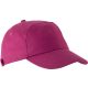 KP013 tépőzáras 7 paneles baseball sapka K-UP, Fuchsia-U