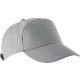 KP013 tépőzáras 7 paneles baseball sapka K-UP, Light Grey-U