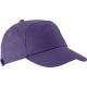 KP013 tépőzáras 7 paneles baseball sapka K-UP, Purple-U