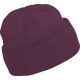 KP031 kötött duplafalu unisex sapka K-UP, Burgundy-U