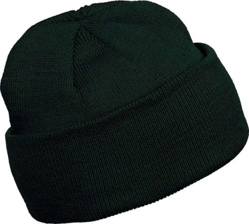 KP031 kötött duplafalu unisex sapka K-UP, Forest Green-U