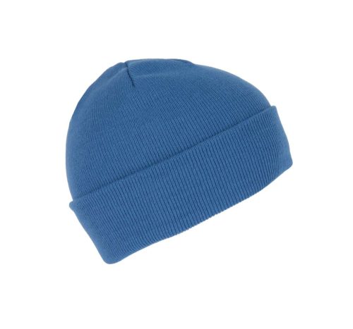 KP031 kötött duplafalu unisex sapka K-UP, Light Royal Blue-U