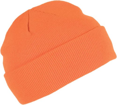 KP031 kötött duplafalu unisex sapka K-UP, Orange-U