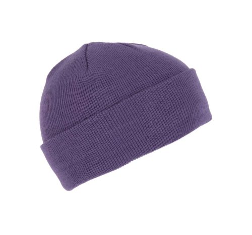 KP031 kötött duplafalu unisex sapka K-UP, Purple-U