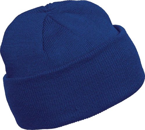 KP031 kötött duplafalu unisex sapka K-UP, Royal Blue-U