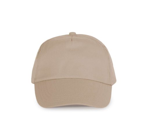 KP034 öt paneles műanyag csatos baseball sapka K-UP, Beige-U