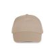 KP034 öt paneles műanyag csatos baseball sapka K-UP, Beige-U