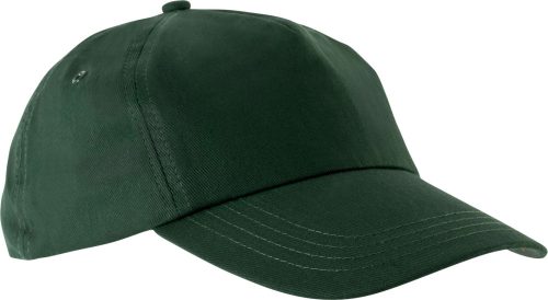 KP034 öt paneles műanyag csatos baseball sapka K-UP, Forest Green-U