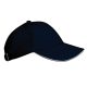 KP042 gyerek baseball sapka hat paneles fém csatos K-UP, Navy/White-U