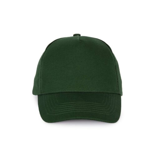 KP051 öt paneles pamut baseball sapka K-UP, Forest Green-U