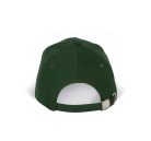 KP051 öt paneles pamut baseball sapka K-UP, Forest Green-U