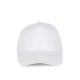 KP051 öt paneles pamut baseball sapka K-UP, White-U