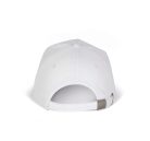 KP051 öt paneles pamut baseball sapka K-UP, White-U