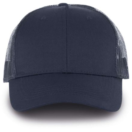 KP110 műanyag csatos 6 paneles hálós baseball sapka K-UP, Navy/Navy-U