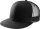 KP113 TRUCKER baseball sapka, 6 paneles K-UP, Black-U