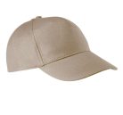 KP116 öt paneles pamut baseball sapka K-UP, Beige-U