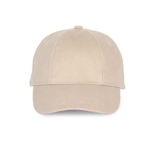 KP119 fém csatos pamut twill baseball sapka K-UP, Beige-U