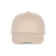 KP119 fém csatos pamut twill baseball sapka K-UP, Beige-U