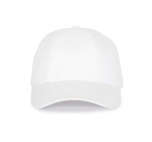 KP119 fém csatos pamut twill baseball sapka K-UP, White-U