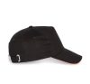 KP124 SANDWICH baseball sapka 5 paneles, pamut twill anyagból K-UP, Black/Orange-U