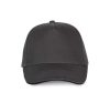 KP124 SANDWICH baseball sapka 5 paneles, pamut twill anyagból K-UP, Dark Grey/Black-U