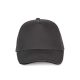 KP124 SANDWICH baseball sapka 5 paneles, pamut twill anyagból K-UP, Dark Grey/Black-U