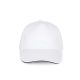 KP124 SANDWICH baseball sapka 5 paneles, pamut twill anyagból K-UP, White/Navy-U