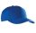 KP130 tépőzáras öt paneles pamut baseball sapka K-UP, Royal Blue/White-U