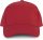 KP133 fémcsatos 5 paneles pamut baseball sapka K-UP, Red-U