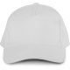 KP133 fémcsatos 5 paneles pamut baseball sapka K-UP, White-U