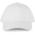 KP135 organikus 5 paneles pamut baseball sapka K-UP, White-U