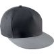 KP139 5 paneles, műanyag csatos baseball sapka K-UP, Dark Grey/Light Grey-U