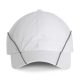 KP144 puha, hálós baseball sapka 6 panellel K-UP, White/Silver-U